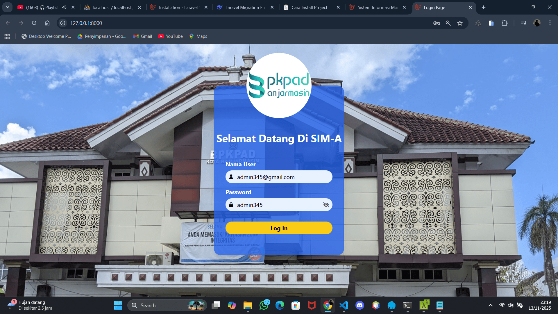 SIMA ARSIP Application